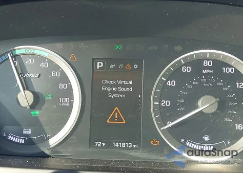 2016 Hyundai Sonata Hybrid Se из США, поврежденный, VIN KMHE24L18GA041780